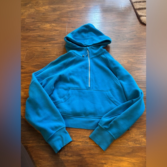 Lululemon Cropped Half Zip Scuba Jacket Poolside XS/S - Picture 3 of 6